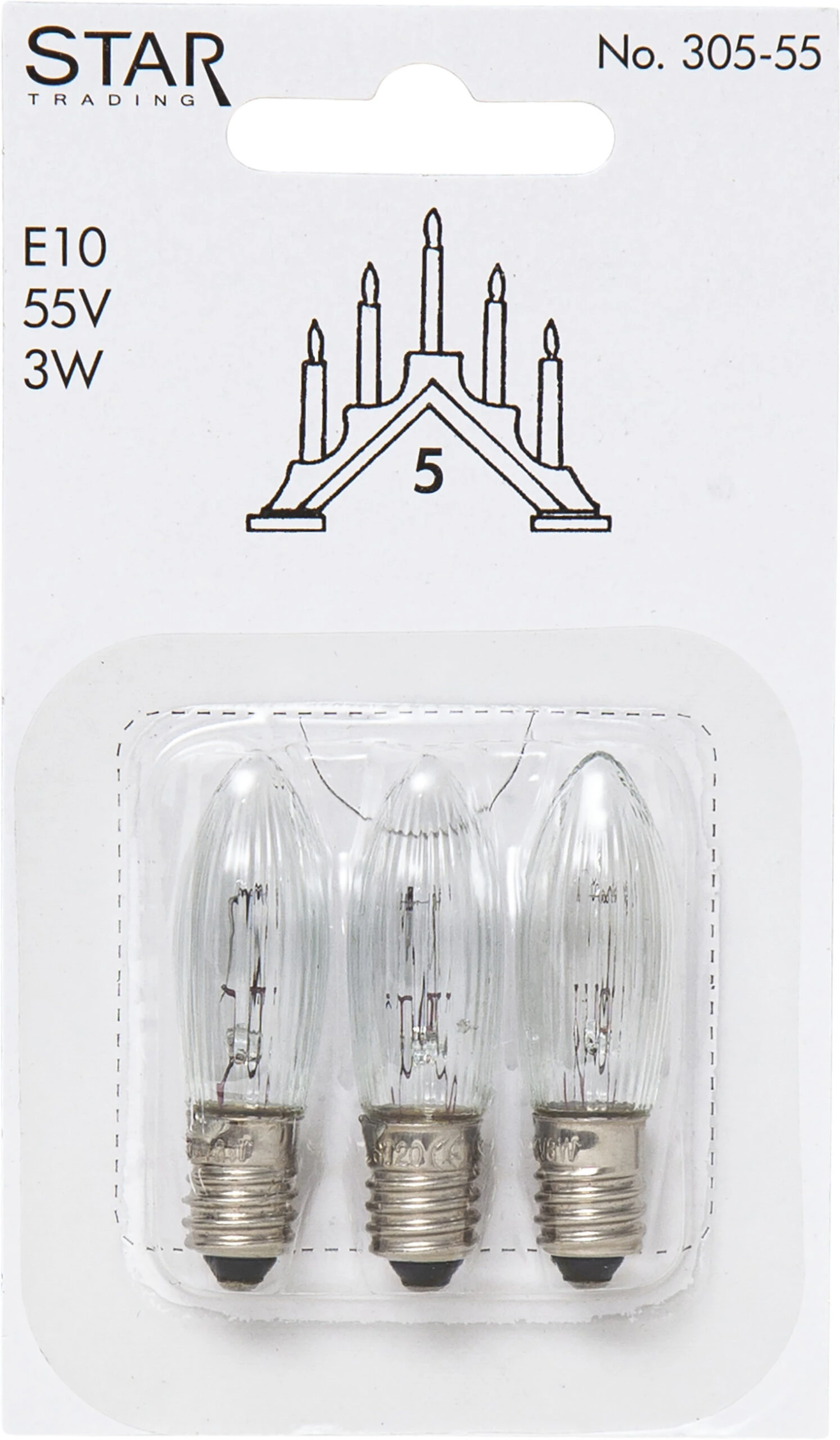 Star Trading Reservelamp E10 3-pack 4 Star Trading Reservelamp E10 3-pack - Afbeelding 2